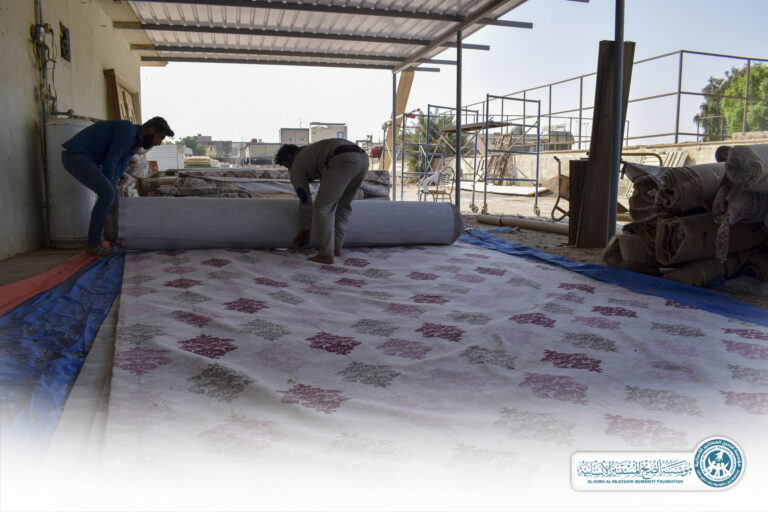 Read more about the article توزيع المفروشات الشتوية (الموكيت).
