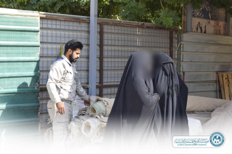 Read more about the article توزيع المفروشات الشتوية .