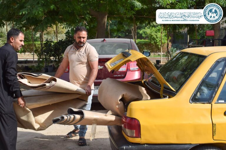 Read more about the article المساعدات العينية – توزيع المفروشات